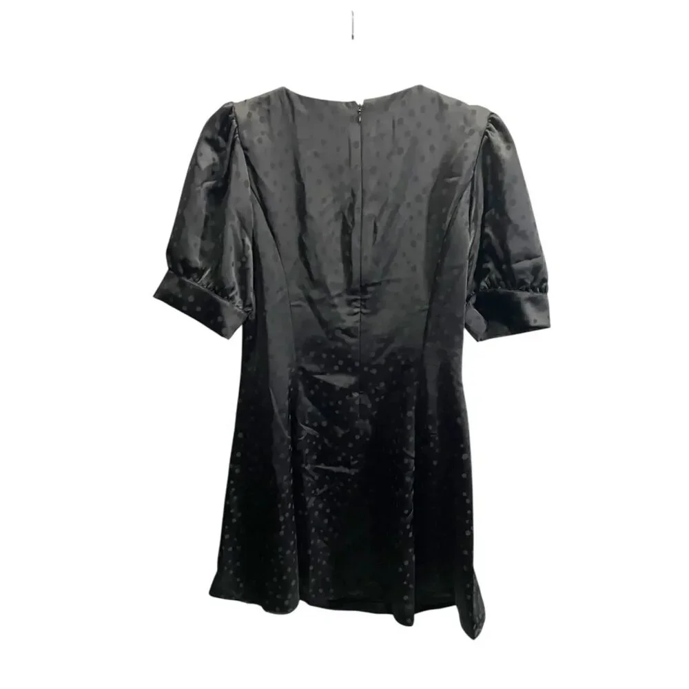 Charles Henry Women's Black Puff Sleeve Polka Dot Dress Size‎ L - Picture 4 of 4